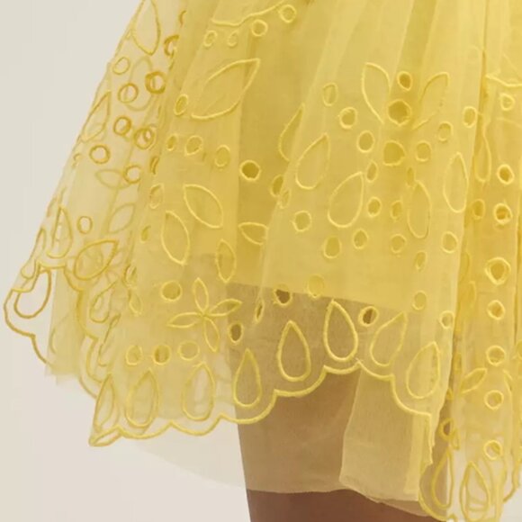 Let Me Be | Eyelet Tulle Mini Dress | NWT - Picture 5 of 7